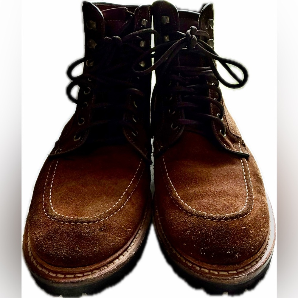 Allen Edmonds Brown Suede Moc-Toe Chukka Boots